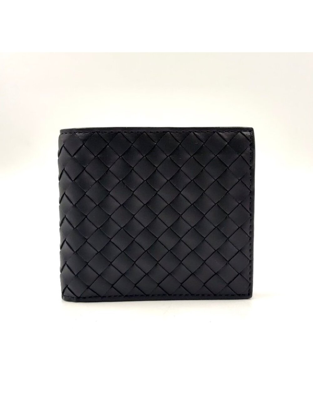 Bottega Veneta Intrecciato Leather Black Bifold Wallet